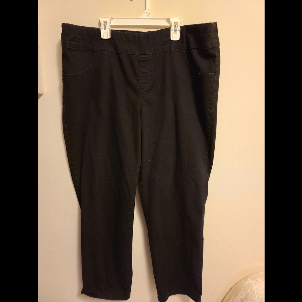 Terra & Sky straight leg crop petite pant